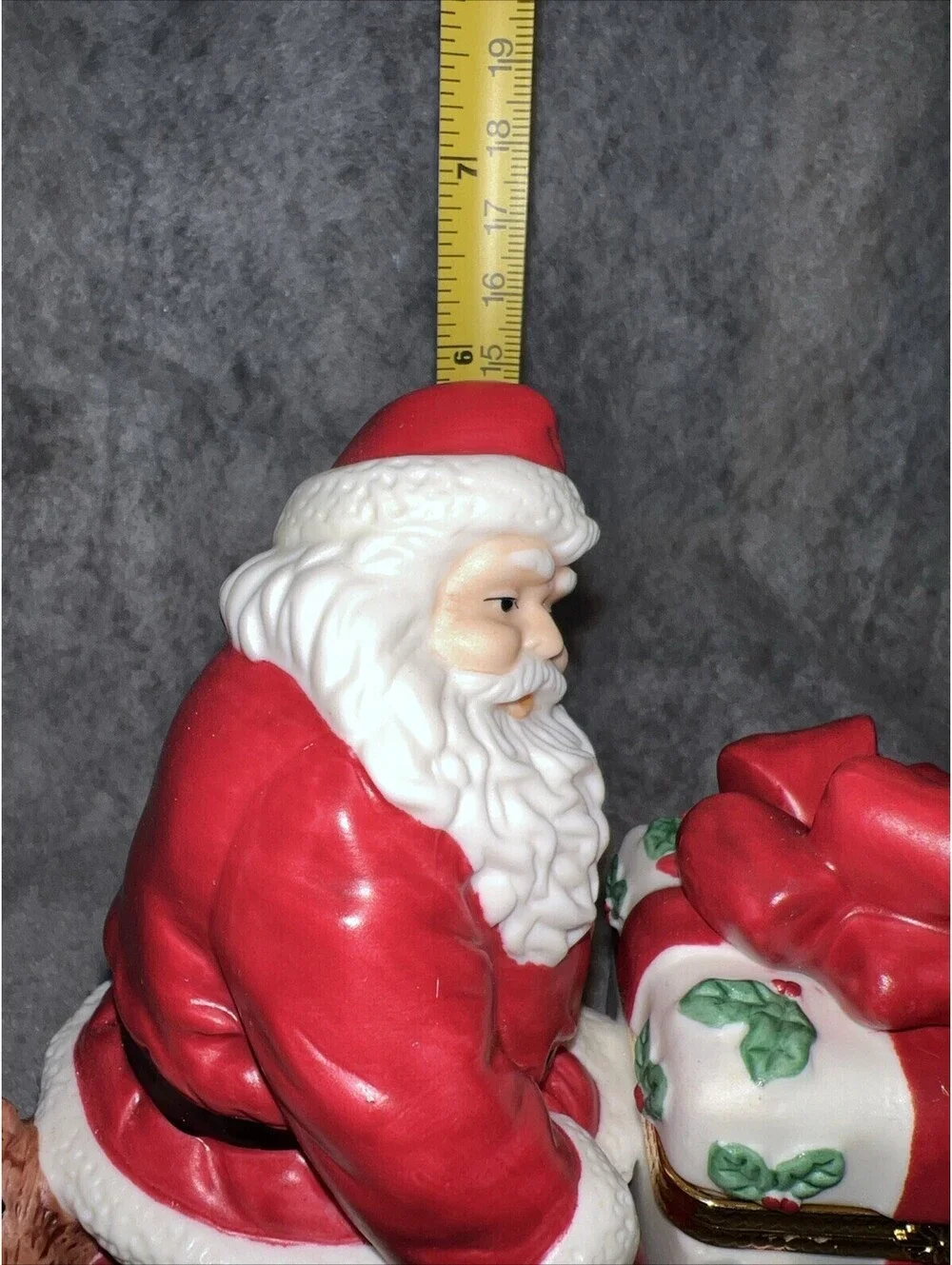 Vintage PartyLite Candles JOLLY SANTA Porcelain Votive Trinket Holder ~ P7251 - Picture 2 of 9